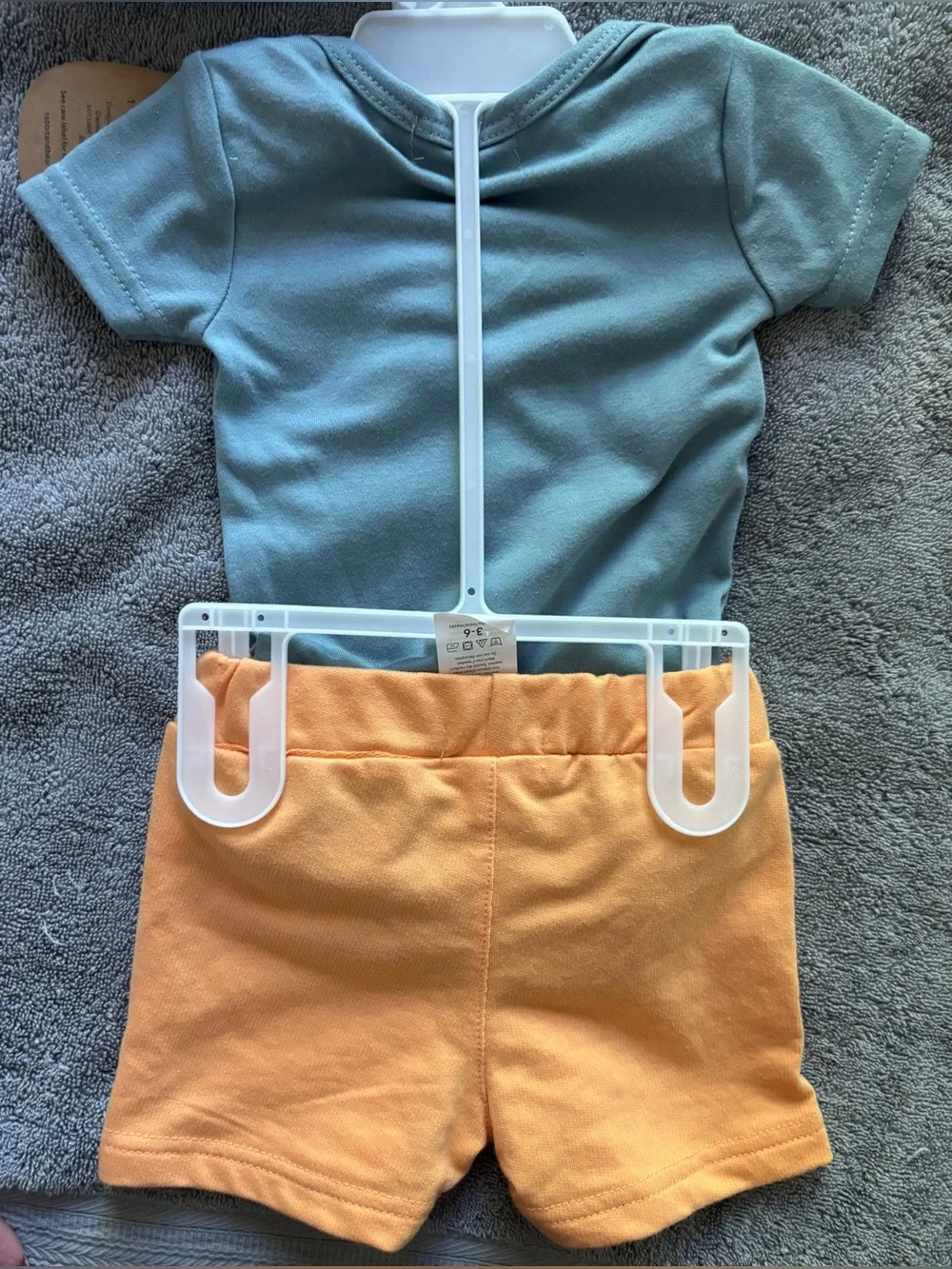 NWT Rabbit +Bear Onesie, Shorts and Hat Set
